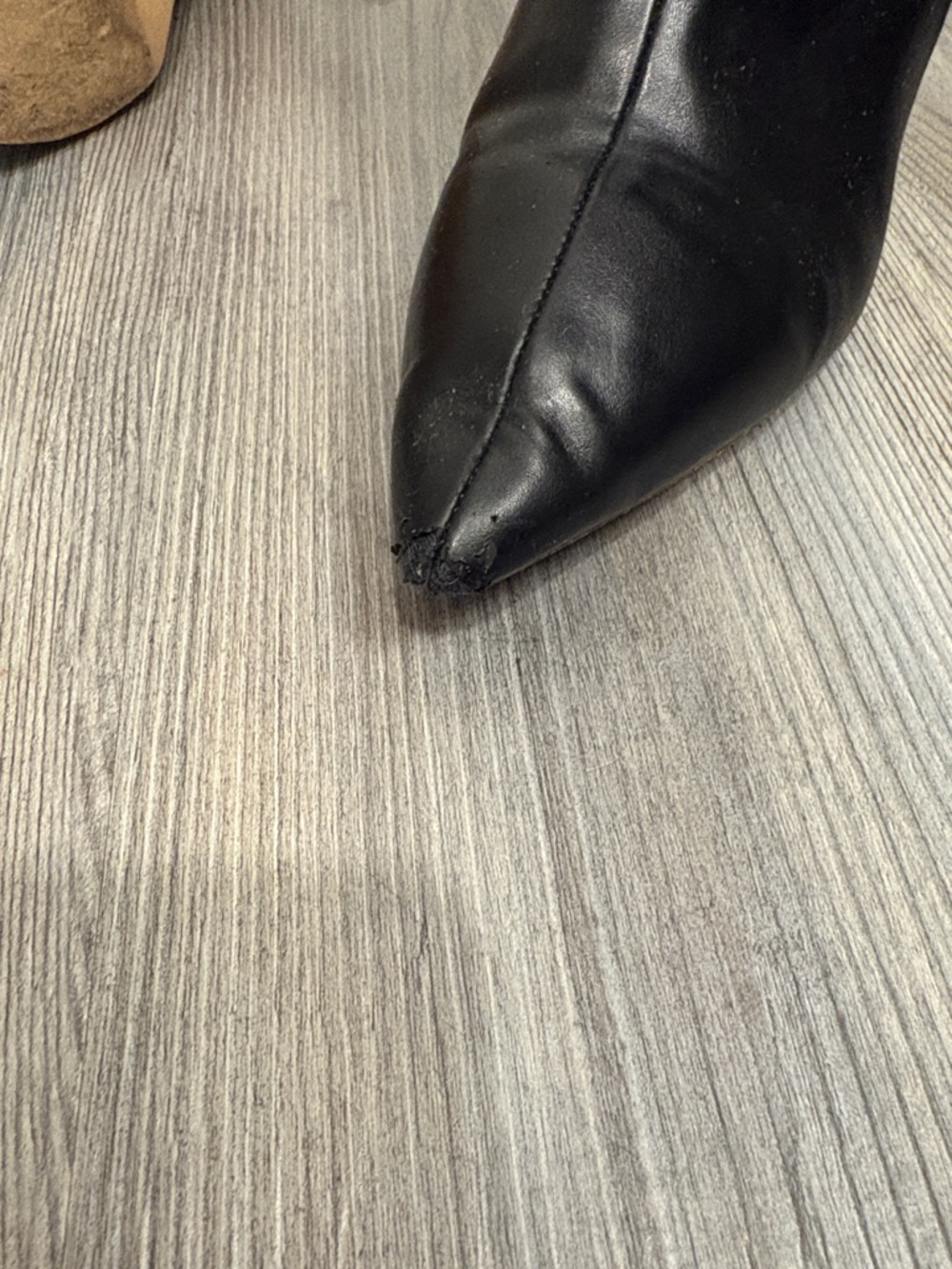 Snakeskin Pointed Toe Heeled Booties - Picture 5 of 5